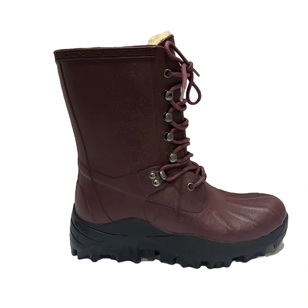 Hunter Waterproof Pac Genuine Sheepskin Boot Size 6 NWOT